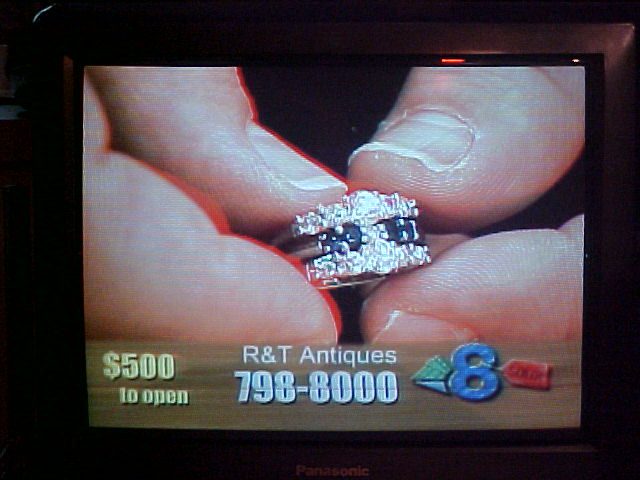 Live TV auction of a ring